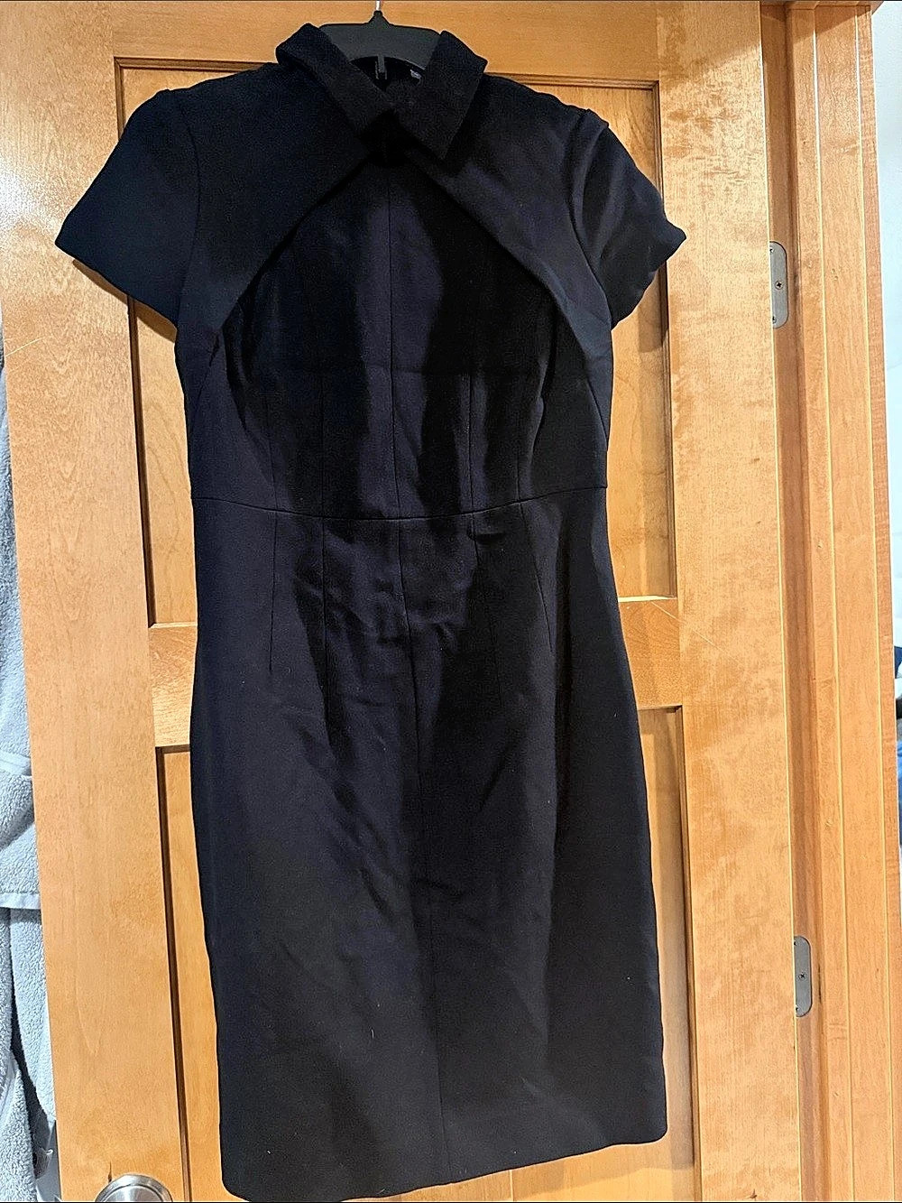 per se Black Mini Dress Size 6 Like New